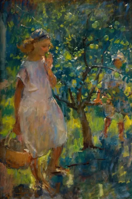 Framed Print : The Orchard, 1937. Creator: Henry Tonks Framed Print : The Orchard, 1937. Creator: Henry Tonks