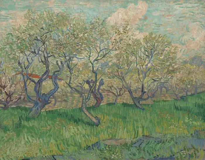 Framed Print : Orchard in Blossom, 1889. Creator: Gogh, Vincent, van (1853-1890) Framed Print : Orchard in Blossom, 1889. Creator: Gogh, Vincent, van (1853-1890)