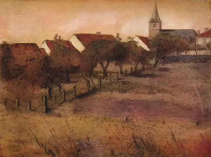 Framed Print : The Orchard, c1902. Artist: Manuel Robbe Framed Print : The Orchard, c1902. Artist: Manuel Robbe