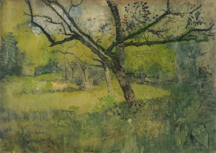 Framed Print : Orchard at Eemnes, 1888-1895. Creator: Richard Roland Holst Framed Print : Orchard at Eemnes, 1888-1895. Creator: Richard Roland Holst