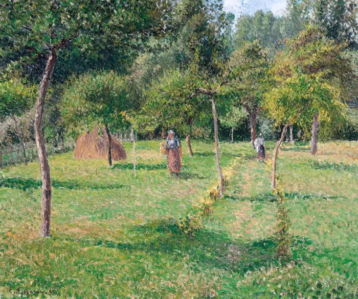Framed Print : The Orchard at Eragny, 1896. Artist: Pissarro, Camille (1830-1903) Framed Print : The Orchard at Eragny, 1896. Artist: Pissarro, Camille (1830-1903)