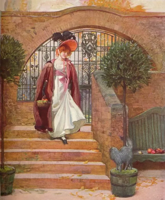 Framed Print : The Orchard, Harrow: The Entrance Gate and Steps, c1880-1903, (1903). Artist: Joseph Walter West Framed Print : The Orchard, Harrow: The Entrance Gate and Steps, c1880-1903, (1903). Artist: Joseph Walter West