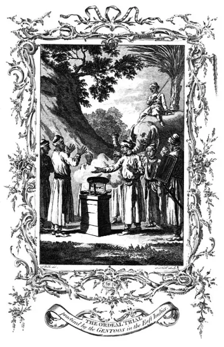 Framed Print : The Ordeal Trial, 1792 Framed Print : The Ordeal Trial, 1792