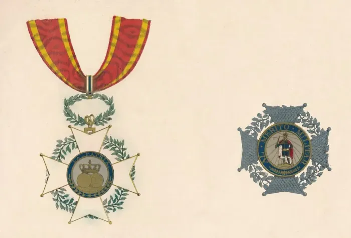 Framed Print : The Order of St. Ferdinand of Spain, c19th century Framed Print : The Order of St. Ferdinand of Spain, c19th century