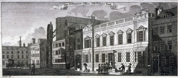 Framed Print : Ordnance office for the Palace of Westminster, Old Palace Yard, Westminster, London, 1783 Framed Print : Ordnance office for the Palace of Westminster, Old Palace Yard, Westminster, London, 1783