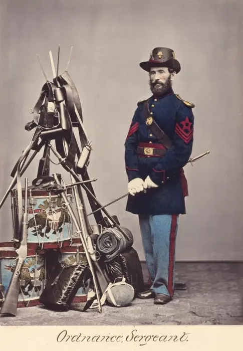 Framed Print : Ordnance, Sergeant, 1866. Creator: Oliver H. Willard Framed Print : Ordnance, Sergeant, 1866. Creator: Oliver H. Willard