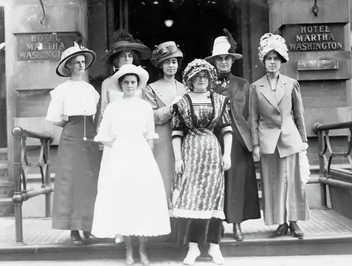 Framed Print : Oregon girls in N. Y. c1912. Creator: Bain News Service Framed Print : Oregon girls in N. Y. c1912. Creator: Bain News Service