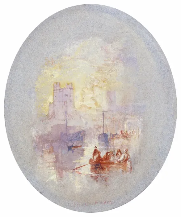 Framed Print : Orford Haven, about 1827. Creator: JMW Turner Framed Print : Orford Haven, about 1827. Creator: JMW Turner