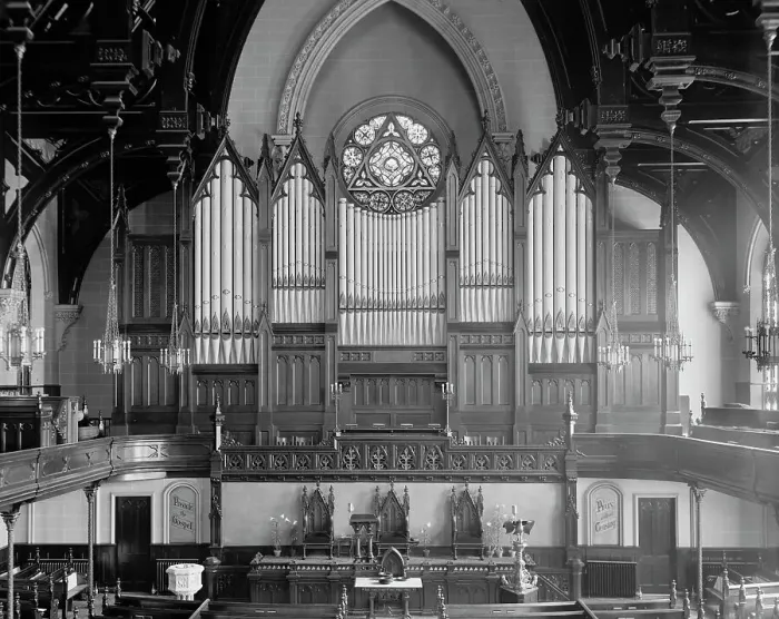 Framed Print : Organ at Fort Street Presbyterian Church, Detroit, Mich. between 1905 and 1915. Creator: Unknown Framed Print : Organ at Fort Street Presbyterian Church, Detroit, Mich. between 1905 and 1915. Creator: Unknown