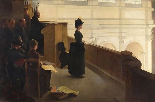 The Organ Rehearsal, 1885. Creator: Henry Lerolle