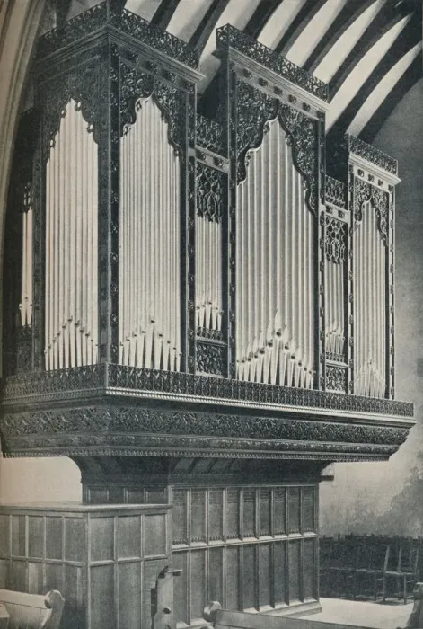 Framed Print : Organ in Towyn Parish Church, c1910 Framed Print : Organ in Towyn Parish Church, c1910