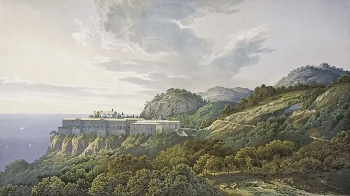 Framed Print : The Orianda Palace in the Crimea, 1846 Framed Print : The Orianda Palace in the Crimea, 1846