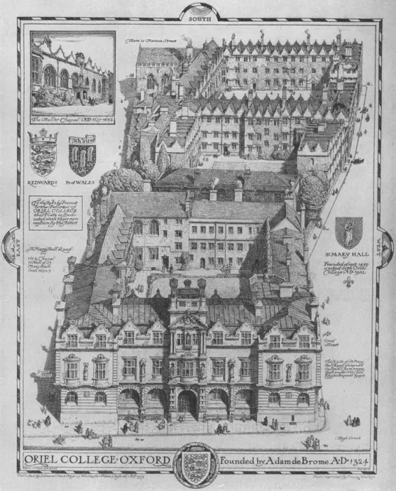 Framed Print : Oriel College, Oxford, 1919. Artist: Edmund Hort New Framed Print : Oriel College, Oxford, 1919. Artist: Edmund Hort New