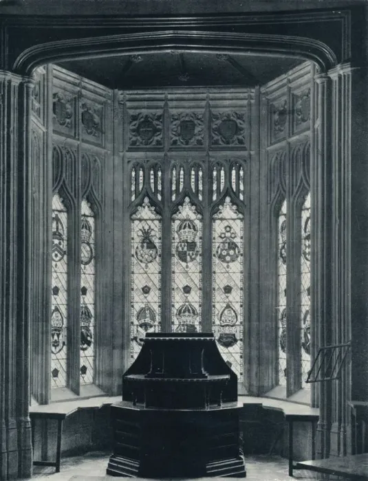 Framed Print : The Oriel Window in Hall, 1926 Framed Print : The Oriel Window in Hall, 1926