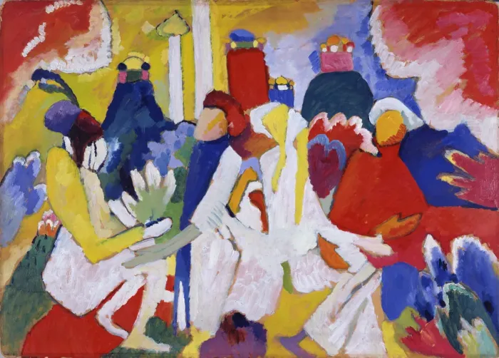 Framed Print : Oriental, 1909. Artist: Kandinsky, Wassily Vasilyevich (1866-1944) Framed Print : Oriental, 1909. Artist: Kandinsky, Wassily Vasilyevich (1866-1944)