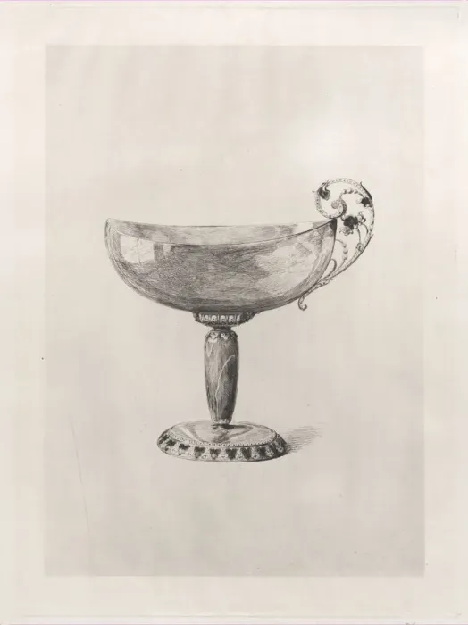 Framed Print : Oriental Cup Made from Agate, 1868. Creator: Jules-Ferdinand Jacquemart Framed Print : Oriental Cup Made from Agate, 1868. Creator: Jules-Ferdinand Jacquemart