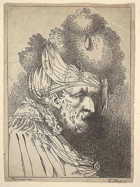 Oriental Head, ca. 1803. Creator: Charles Theodosius Heath