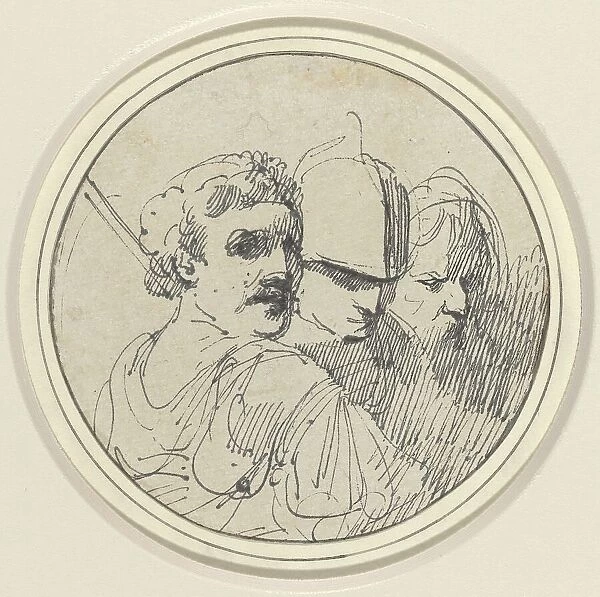 Three Oriental Heads, 1770 / 1775. Creator: John Hamilton Mortimer