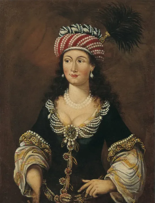 Framed Print : Oriental woman, ca 1681-1682. Artist: Anonymous Framed Print : Oriental woman, ca 1681-1682. Artist: Anonymous