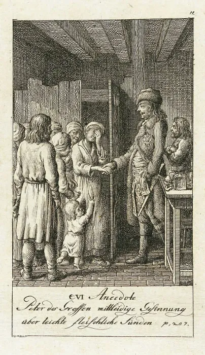 Framed Print : Original Anecdotes of Peter the Great, 1789. Creator: Daniel Nikolaus Chodowiecki Framed Print : Original Anecdotes of Peter the Great, 1789. Creator: Daniel Nikolaus Chodowiecki