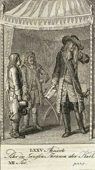 Framed Print : Original Anecdotes of Peter the Great, 1789. Creator: Daniel Nikolaus Chodowiecki
