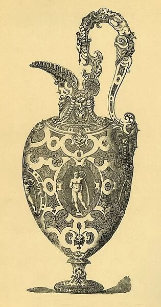 Original design for a vase or ewer, (1881). Creator: Unknown
