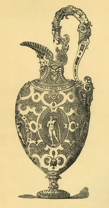 Framed Print : Original design for a vase or ewer, (1881). Creator: Unknown Framed Print : Original design for a vase or ewer, (1881). Creator: Unknown