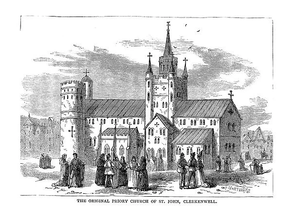 The Original Priory Church of St. John, 1878