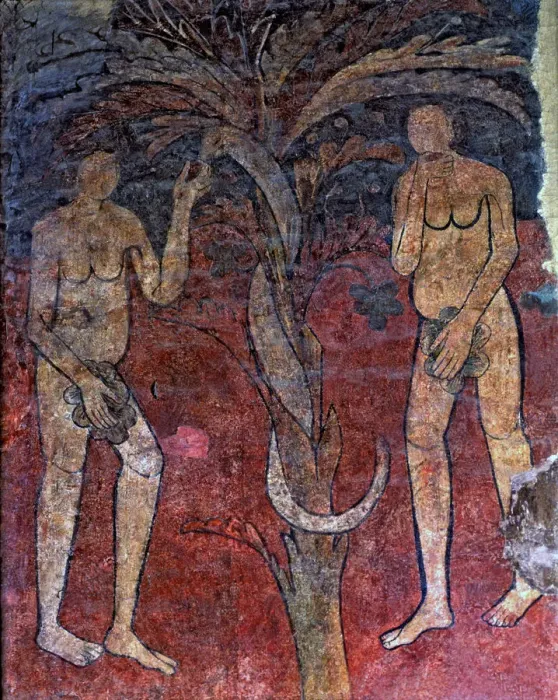 Framed Print : The original Sin, mural painting belonging to the triumphal arch of the central Framed Print : The original Sin, mural painting belonging to the triumphal arch of the central