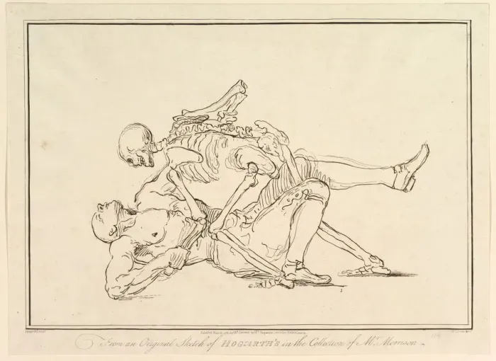 Framed Print : From an Original Sketch of William Hogarths in the Collection of Mr Framed Print : From an Original Sketch of William Hogarths in the Collection of Mr