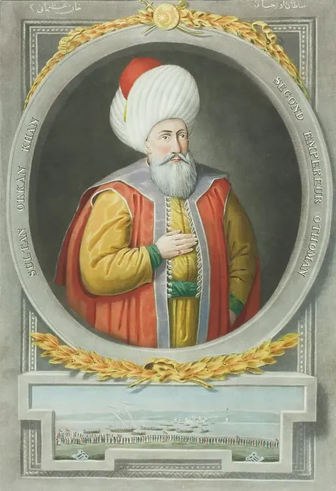 Framed Print : Orkan Kahn, from Portraits of the Emperors of Turkey, 1815. Creator: John Young Framed Print : Orkan Kahn, from Portraits of the Emperors of Turkey, 1815. Creator: John Young