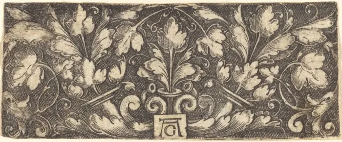 Framed Print : Ornament. Creator: Heinrich Aldegrever Framed Print : Ornament. Creator: Heinrich Aldegrever
