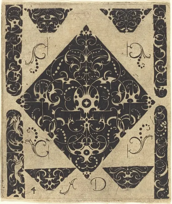 Framed Print : Ornament. Creator: Master AD Framed Print : Ornament. Creator: Master AD