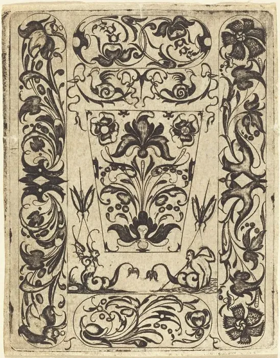 Framed Print : Ornament. Creator: Master T.F Framed Print : Ornament. Creator: Master T.F