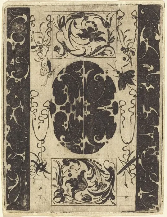 Framed Print : Ornament. Creator: Master T.F Framed Print : Ornament. Creator: Master T.F