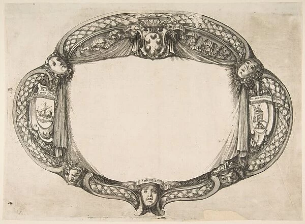 Ornament Design for a Thesis on the Device: Quest un soccorso, ca. 1656