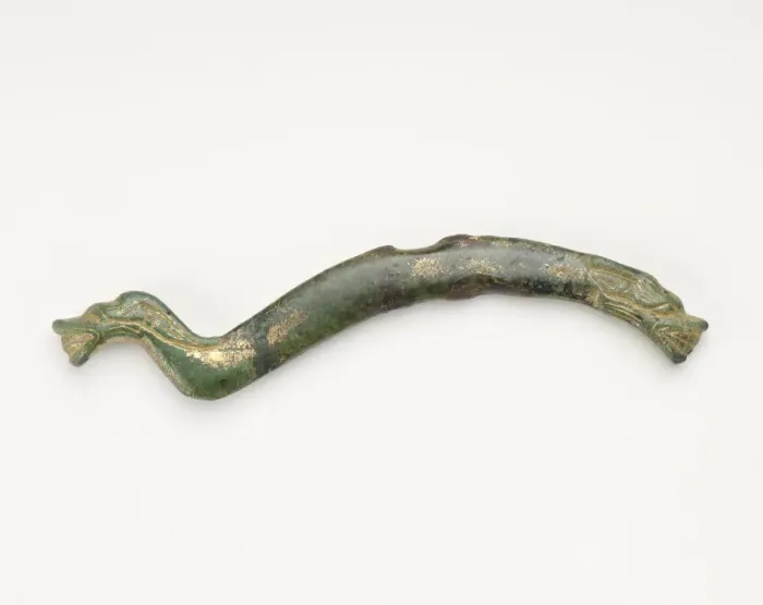 Framed Print : Ornament with two dragonheads, Han dynasty, 206 BCE-220 CE. Creator: Unknown Framed Print : Ornament with two dragonheads, Han dynasty, 206 BCE-220 CE. Creator: Unknown