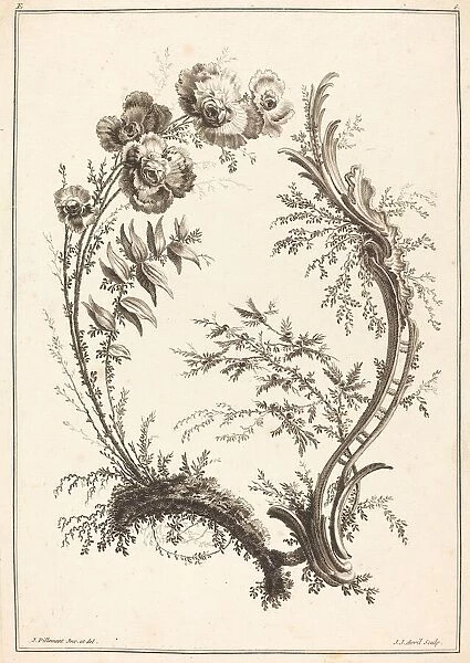 Ornament with Flowers. Creator: Jean Jacques Avril