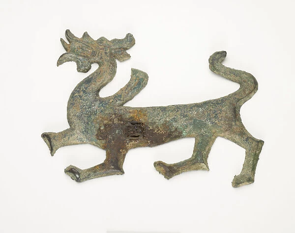 Ornament in the form of a dragon, Han dynasty, 206 BCE-220 CE. Creator: Unknown