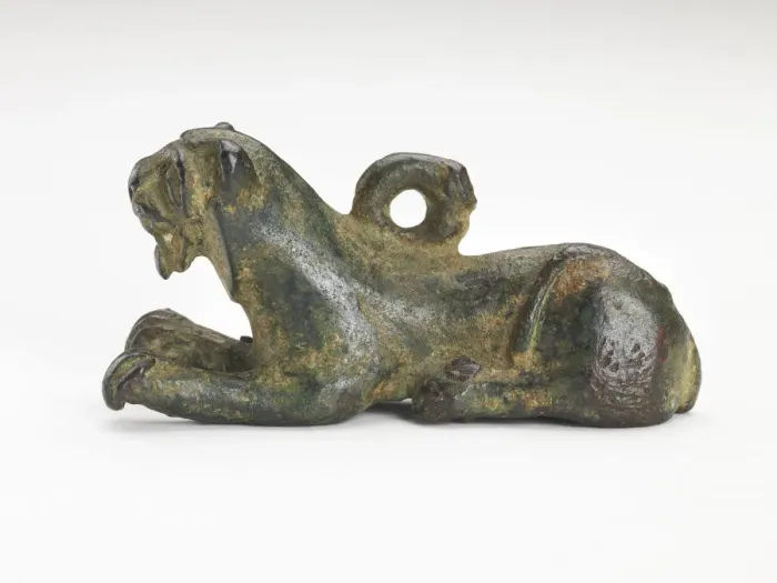 Framed Print : Ornament in the form of a tiger, Han dynasty, 206 BCE-220 CE. Creator: Unknown Framed Print : Ornament in the form of a tiger, Han dynasty, 206 BCE-220 CE. Creator: Unknown