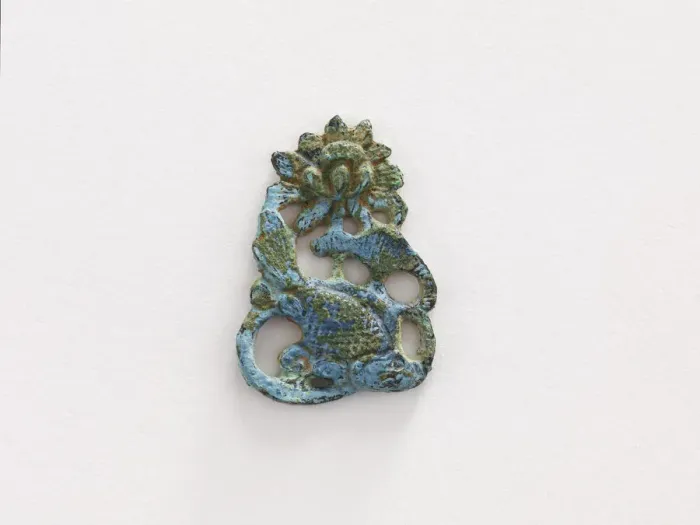 Framed Print : Ornament: lotus and carp (pair with F1916. 755), Goryeo period, 12th-13th century Framed Print : Ornament: lotus and carp (pair with F1916. 755), Goryeo period, 12th-13th century