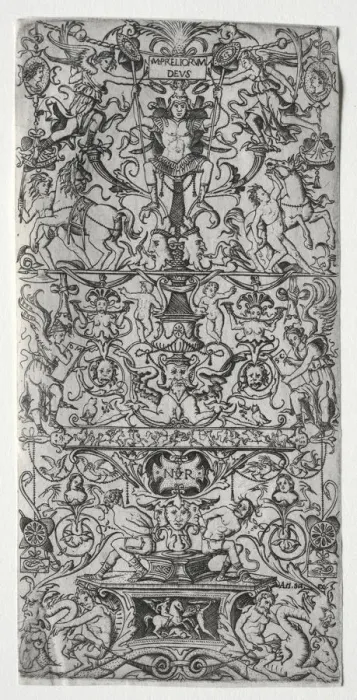 Framed Print : Ornament Panel: Mars, God of Battles, c. 1507. Creator: Nicoletto da Modena (Italian) Framed Print : Ornament Panel: Mars, God of Battles, c. 1507. Creator: Nicoletto da Modena (Italian)