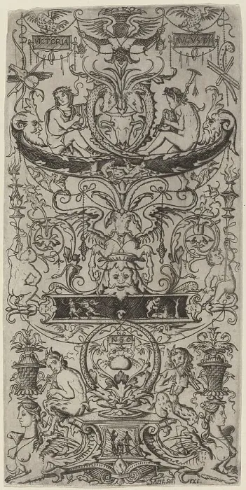 Framed Print : Ornament Panel: Victoria Augusta, c. 1507. Creator: Nicoletto da Modena Framed Print : Ornament Panel: Victoria Augusta, c. 1507. Creator: Nicoletto da Modena