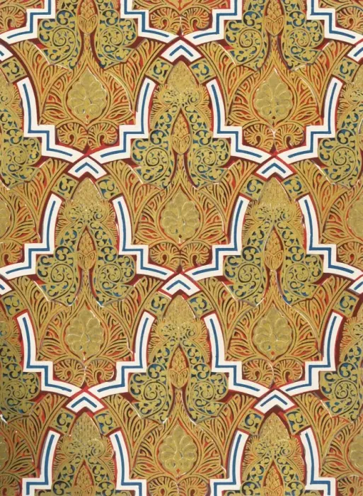 Framed Print : Ornament in panels on the walls, Court of the Mosque, 1907. Creator: Unknown Framed Print : Ornament in panels on the walls, Court of the Mosque, 1907. Creator: Unknown