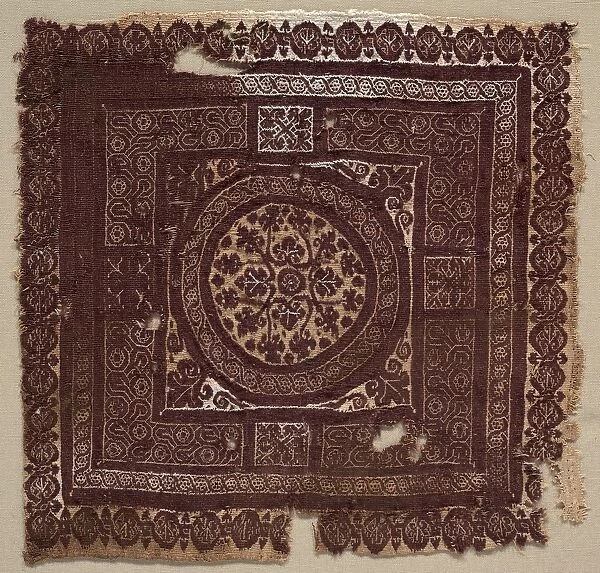 Ornament with Symbolic Interlacing Knots, 400s - 600s. Creator: Unknown