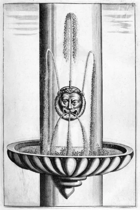 Framed Print : Ornamental fountain design, 1664. Artist: Georg Andreas Bockler Framed Print : Ornamental fountain design, 1664. Artist: Georg Andreas Bockler