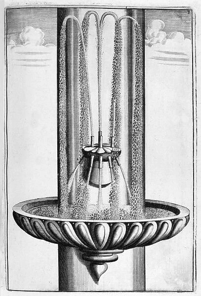 Ornamental fountain design, 1664. Artist: Georg Andreas Bockler