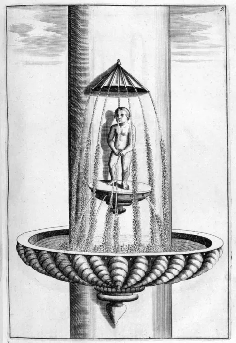 Framed Print : Ornamental fountain design, 1664. Artist: Georg Andreas Bockler Framed Print : Ornamental fountain design, 1664. Artist: Georg Andreas Bockler