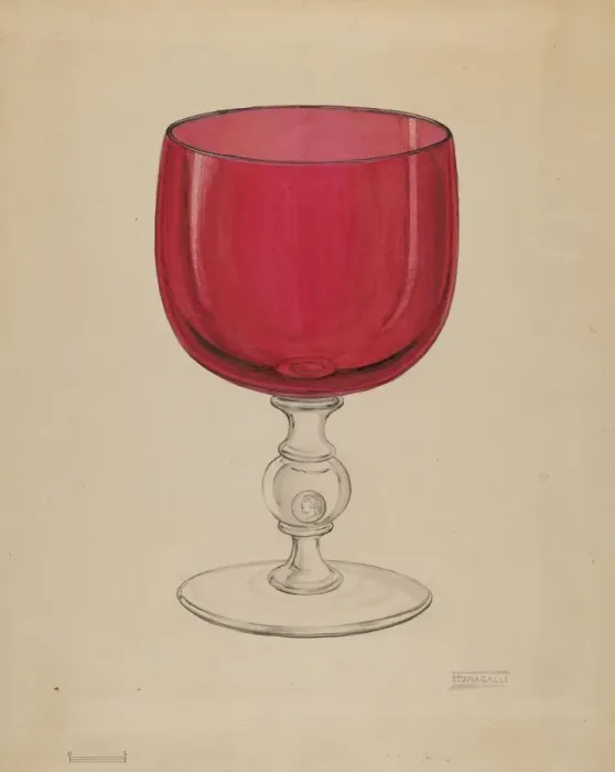 Framed Print : Ornamental Goblet, c. 1936. Creator: Frank Fumagalli Framed Print : Ornamental Goblet, c. 1936. Creator: Frank Fumagalli