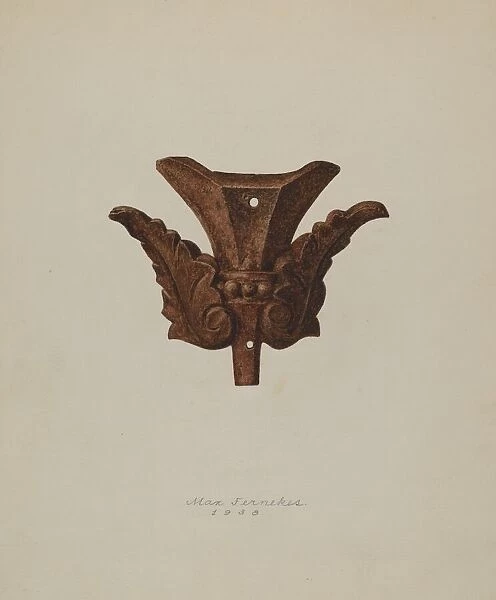 Ornamental Iron Leaf, 1938. Creator: Max Fernekes